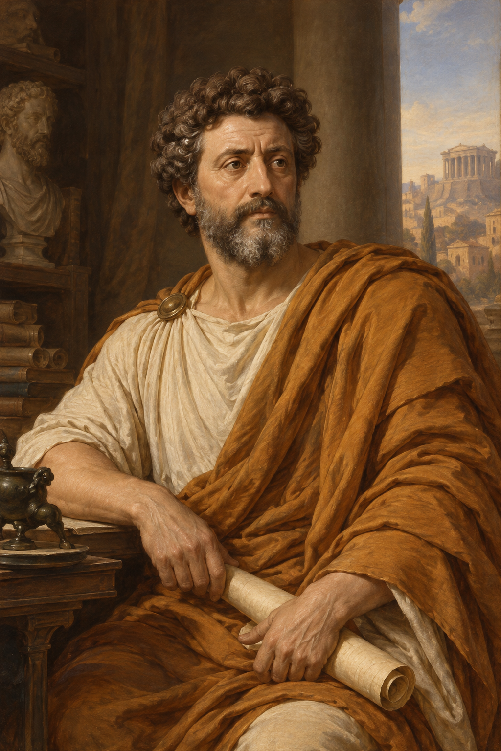 Painted interpretation of Marcus Aurelius